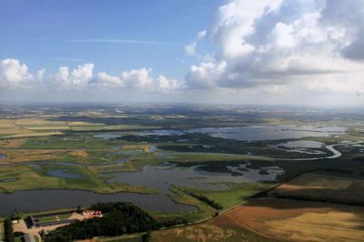 Bertel Jensen (arkiv). Luftfoto over Skjern Å-systemet