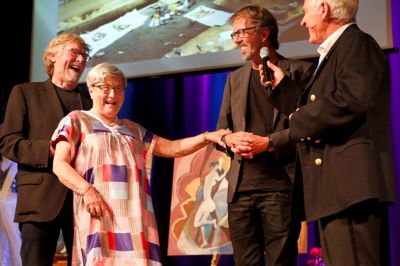 Det var ikke kun en hyldest til RemisenBrande som kultursted, men også til Birgit Vinge, der gennem årene har søsat så mange projekter på stedet.
