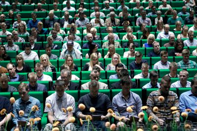 Erhvervsakademi MidtVest har netop afholdt dimission. Og modtaget 10 procent flere ansøgninger. Foto: Flemming Hansen