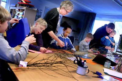 Sinding Skole starter et nyt skoleår med store røde tal på bundlinjen. Skolen, der har knap 70 elever, skal betale for specialundervisning til ni elever i skoledistriktet. Billedet er fra specialtilbudet »Huset«, der ligger ved Sinding Skole. Foto: Henrik Ole Jensen