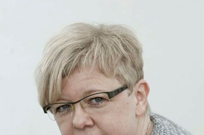 Vibeke Larsen. Chefredaktør Herning Folkeblad. ¬ med den nye avis ¬ april 2012 ¬ portræt