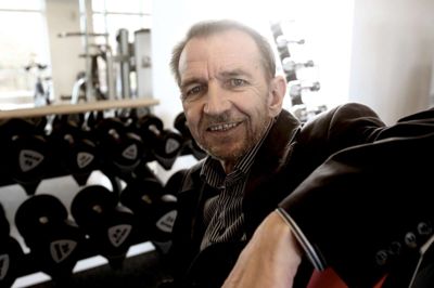 Formand for Bording Fitness, Ole Dinis, glæder sig til at kunne byde velkommen ved åbent hus i motionscenteret i Bording Hallen i dag. ? Foto: Henrik Ole Jensen