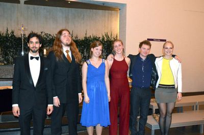 Fra venstre Shaked Evron, Jonas Kohl, Anna Christina Bauer, Matilde Zeuner, Markus Borg og Maria Ringblom. ?Foto: Steen Hebsgaard