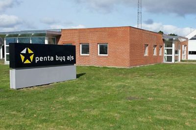 Den tidligere Telenor-butik på Teglvænget har fået en overhaling og huser fra i dag bygge-firmaet Penta Byg A/S.? PR-foto