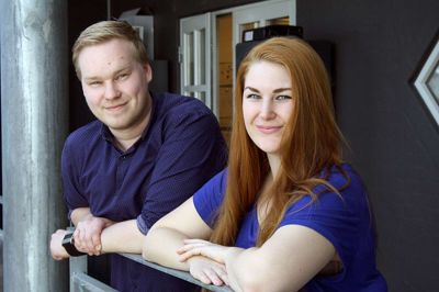 Cæcilie Steffensen og Simon Vanggaard Nielsen.? Foto: Kim Kristensen