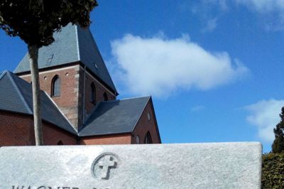 Befrielsen i 1945 markeres i Bording Kirke, og der bliver blandt andet lagt en krans til Wagner Paulsen fra Bording, som faldt som soldat i Belgien. ?Privatfoto