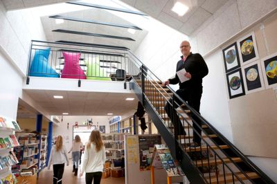 Vorgod-Barde Skole bevæger sig, påpeger Brian Elgaard. ?Foto: Henrik Ole Jensen