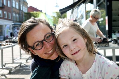 Anne Jensen, Kibæk - sammen med syv-årige Soia Bene Jensen. ?foto: flemming hansen