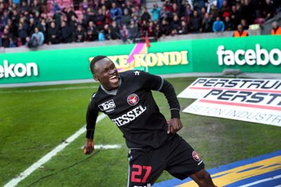 Tjørring-knægten Pione Sisto, som FCM solgte til spanske Celta VIgo, er af DBU nomineret til årets bedste fodboldspiller. Foto: Flemming Hansen