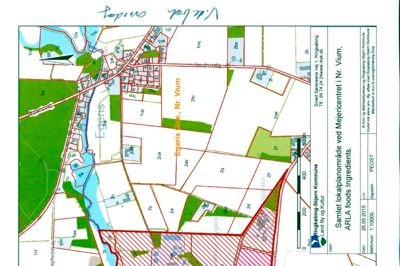 Her er lokalplanområdet. ?Skitse: Ringkøbing-Skjern Kommune
