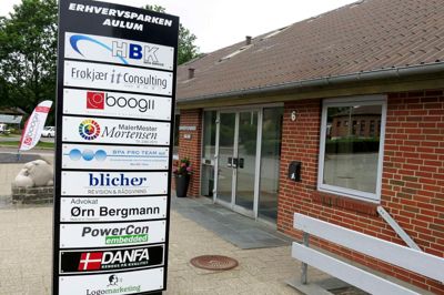 Flere iværksættere har startet hos Erhvervsparken Aulum, men de seneste år har det været svært at få fyldt lokalerne op. Foto: Privatfoto