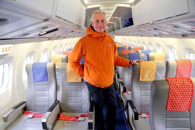 Danish Air Transports administrerende direktør, Jesper Rungholm forventer, at antallet af daglige afgange stider igen til foråret. ? Foto: Henrik Ole Jensen
