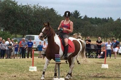 I lørdags holdt Sandet familiedag, som igen i år var hyggelig dag med forskellige aktiviteter - blandt andet ponygames, hvor 12 heste og ponyer var med. ?privatfoto