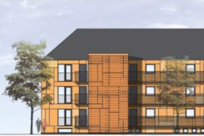 Den første skitse for renoveringen i Nørregade, som nu foreløbig er udsat. ? Skitse: Bomidtvest