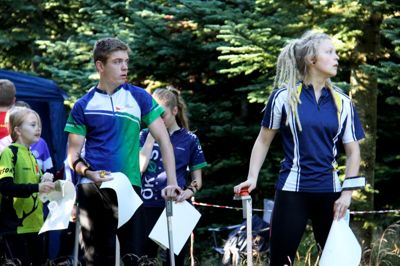 Alex Heldgaard Kristensen fra Herning Orienteringsklub står klar ved startposten. ?Foto: Søren Andersen, Herning Orienteringsklub