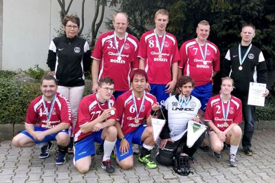 Herning Floorball Club vandt en special olympics -turnering i Tyskland. ?Privatfoto