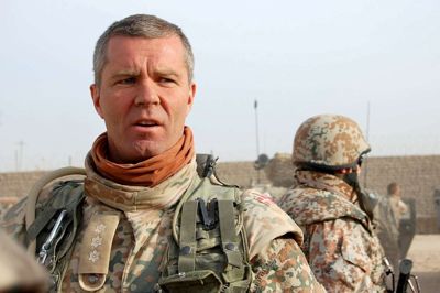 Kim Kristensen mærkede det tunge ansvar som leder, når han skulle fortælle de pårørende om dræbte soldater. ?Foto: Charlotte Aagaard