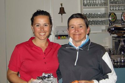 Cathrine Orloff Madsen (t.v.) vandt hos damerne, mens Janni Nina Jepsen blev nummer to. Privatfoto
