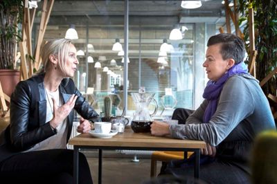 Både Christina Hembo (t.v) og Zeljka Secerbegovic påpeger, at de har haft glæde af ægtefæller, som har støttet dem i deres bedrifter. Foto: Tom Laursen