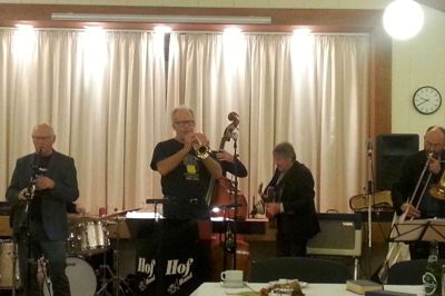 Jazzorkesteret Hof Band gav koncert i Munklindehus. ?Privatfoto