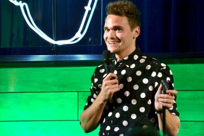 Ruben Søltoft leverede forrygende stand-up i aftes i Dagmar Bio. ?foto: Dagmar Bio