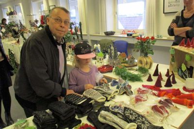 Fotos fra julemarked på Koloritten. Foto: Ole C.P. Sørensen