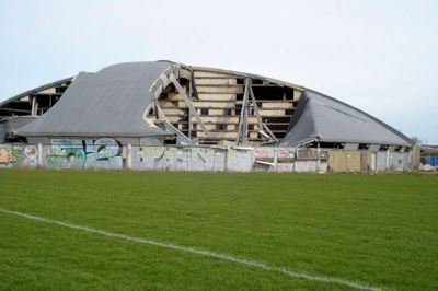 Sådan har Club Danmark-hallen i Valby set ud siden december 2010...