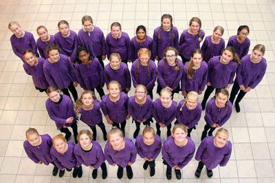 MidtVest Juniorkor synger i kirken onsdag aften. ? pr-foto