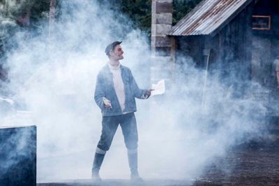 Adam Schmidt, da han medvirkede i »Kulstykket« i Abildå for et par år siden. ?foto: tom laursen