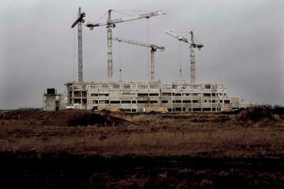 Byggepladsen i Gødstrup. ?Foto: Henrik Ole Jensen