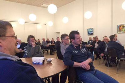 Omkring 75, heriblandt flere yngre borgere, deltog i borgermødet i Haderup. Det var oplægsholderen imponeret over. ?Privatfoto