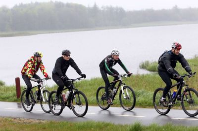 Mountainbikerne skal selv medbringe forplejning. Foto: Flemming Hansen