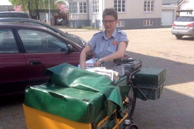 Britta Troelsen cykler op mod 23 kilometer om dagen.
Foto: Ole Skydt