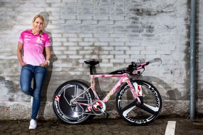 33-årige Michelle Vesterby træner målrettet frem mod Iron Man-verdensmesterskaberne på Hawaii til oktober. Men den lokale toptriatlet lover at give den fuld gas under lørdagens EM i Herning.? Foto: Tom Laursen