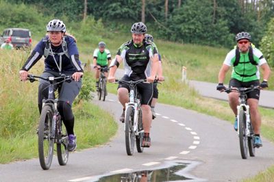 Cyklister fra hele landet deltager i Hærvejsløbet.