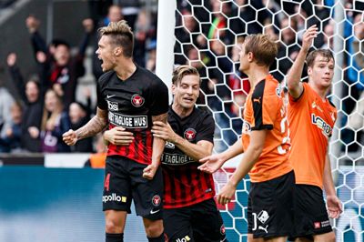 FCM nettede to gange mod Randers. Hvor mange mon de scorer mod Silkeborg. Gæt med. Foto: Jørn Deuleran