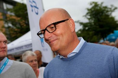 Selveste Bjarne Riis var på Torvet i går. Foto: Henrik Ole Jensen