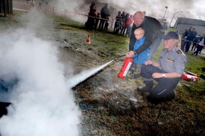 Beredskabsstyrelsen Midtjylland holdt sammen med Brand&Redning MidtVest Åbent Hus, og der var oplevelser i vente for både store og små. Foto: Henrik Ole Jensen