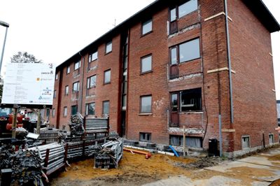 I Nørregade renoveres lejligheder for 18 millioner kroner. ?Foto: Henrik Ole Jensen