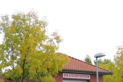Bordings tidligere brandstation er til salg. Her ses den, mens den stadig var bemandet i 2010. ?Foto: Kim Kristensen
