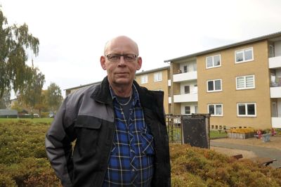 Beboerne i blokkene på Stadion Allé i Ikast har fået egen afdelingsbestyrelse, som Jan Kristensen netop er blevet formand for. Der er udfordringer nok at arbejde med for bestyrelsen. Foto: Thomas Vang Nielsen