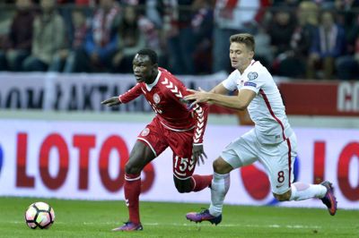Pione Sisto er ikke udtaget til landsholdet denne gang. Polfoto