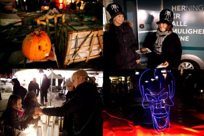 Græskar, laserlys, granitkage og karrysuppe var med til at sætte halloween-præg på Open by Night. ?foto: flemming hansen