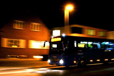 Der kører igen i år julenatbusser både på fem bybusruter og på en stribe ruter uden for Herning. Køreplanerne for julenatbusserne kan findes på Midttrafiks hjemmeside. ?Foto: Pernille Hansen