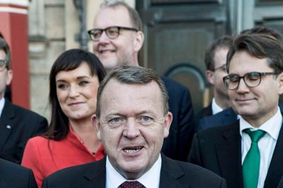 Lars Løkke ved udnævnelsen af de nye ministre. Foto: Rune Aarestrup Pedersen