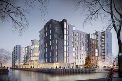 200 pleje- og ældreboliger bliver i Generationernes Hus kombineret med blandt andet familieboliger og ungdomsboliger. Det store byggeri til samlet 365 millioner kroner skal være færdigt i slutningen af 2019. ?Foto: PR-foto