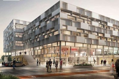 Arkitektfirmaet Arkitema har tegnet den nye medie- og journalisthøjskole, som JFP skal opføre i Aarhus. ? illustration: Arkitema