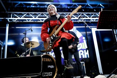 Sussi var fyr og flamme fra start. Det kneb mere for hendes musikalske makker gennem foreløbig 45 år, ægtemanden Leo. Han har været meget syg. Foto: Flemming Hansen