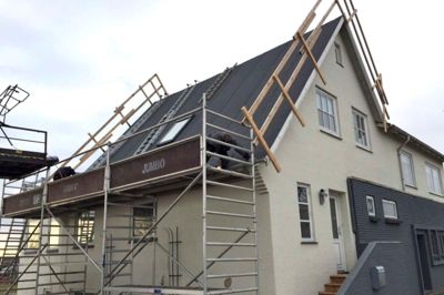 I Videbæk-området sker der mange større og mindre renoveringer på boligerne. ? Foto: Ole Skydt