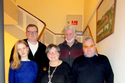Fra venstre er det Signe Lund Jensen, Aarhus; Anders N. Petersen, Herning; Else Kayser, Aarhus; Allan Skou Larsen, Horsens; og Henrik Qvist, Gl. Rye. ?PR-foto